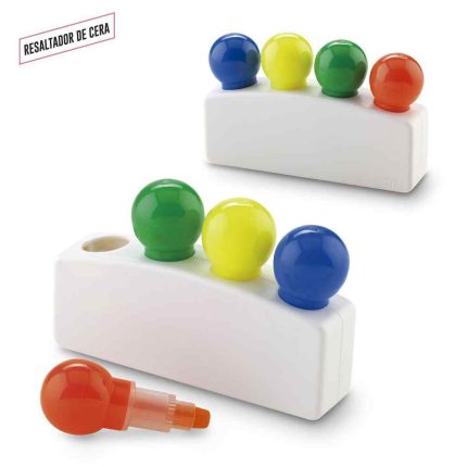 SET DE RESALTADORES EN CERA